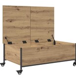 VidaXL Salontafel Artisan Eiken 91 x 55 x 32 cm Bewerkt hout