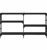 VidaXL Wandtafel met plank Zwart Eiken 150 x 29 x 76,5 cm Bewerkt hout