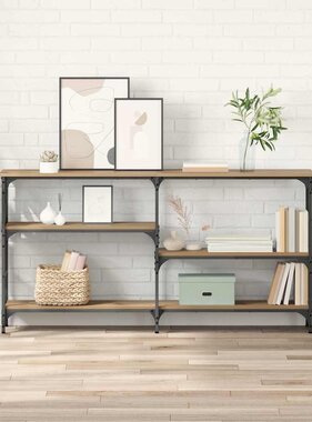 VidaXL Wandtafel Artisan Eiken 150 x 29 x 76,5 cm Bewerkt hout