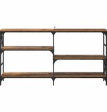 VidaXL Wandtafel met plank Oudhout 150 x 29 x 76,5 cm Bewerkt hout