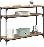 VidaXL Wandtafel met plank Artisan Eiken 100 x 29 x 75 cm Bewerkt hout