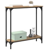 VidaXL Wandtafel Artisan Eiken 75 x 22,5 x 75 cm Bewerkt hout