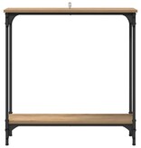 VidaXL Wandtafel Artisan Eiken 75 x 22,5 x 75 cm Bewerkt hout