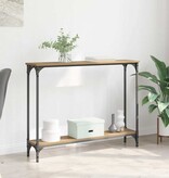 VidaXL Wandtafel Artisan Eiken 101 x 23 x 15,5 cm Bewerkt hout