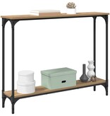 VidaXL Wandtafel Artisan Eiken 101 x 23 x 15,5 cm Bewerkt hout