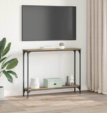 VidaXL Wandtafel Artisan Eiken 101 x 23 x 15,5 cm Bewerkt hout