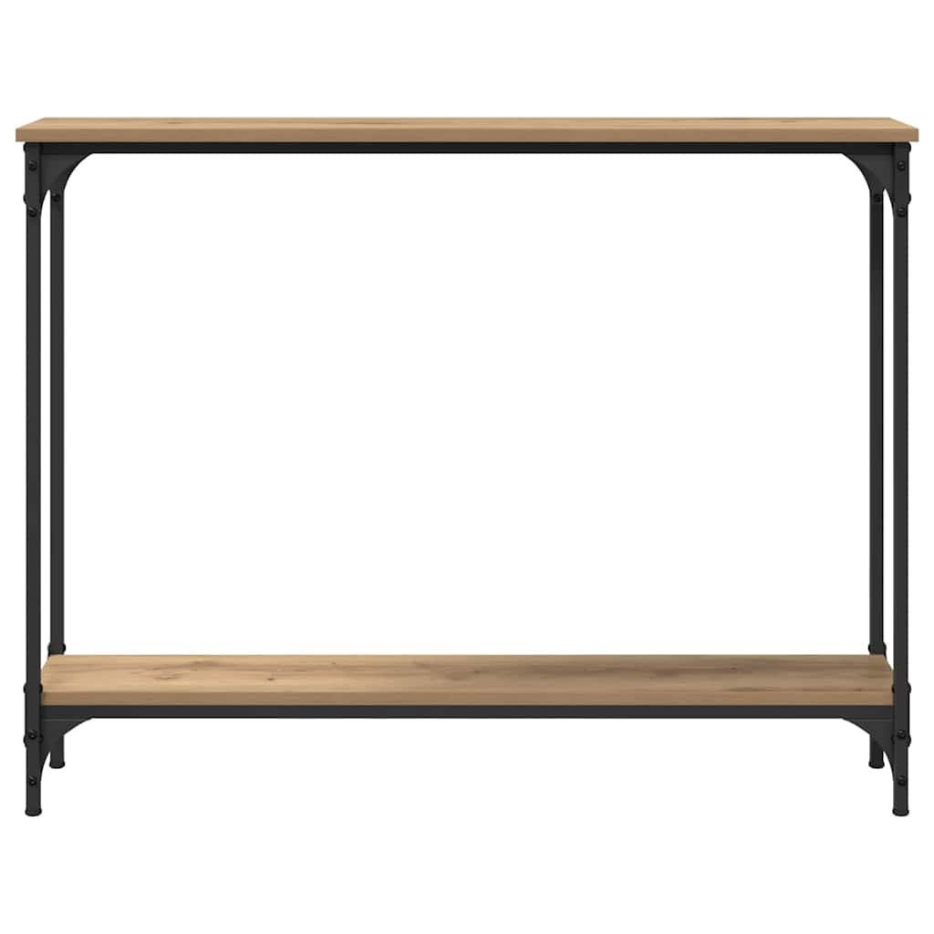 VidaXL Wandtafel Artisan Eiken 101 x 23 x 15,5 cm Bewerkt hout