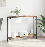 VidaXL Wandtafel met plank Oud Hout 100 x 23 x 15,5 cm Bewerkt hout