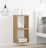 VidaXL Wandplank met plank Wandgemonteerd Artisan Eiken Bewerkt hout
