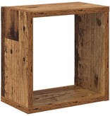 VidaXL Wandplank met plank Wandgemonteerd Oud Hout Bewerkt hout