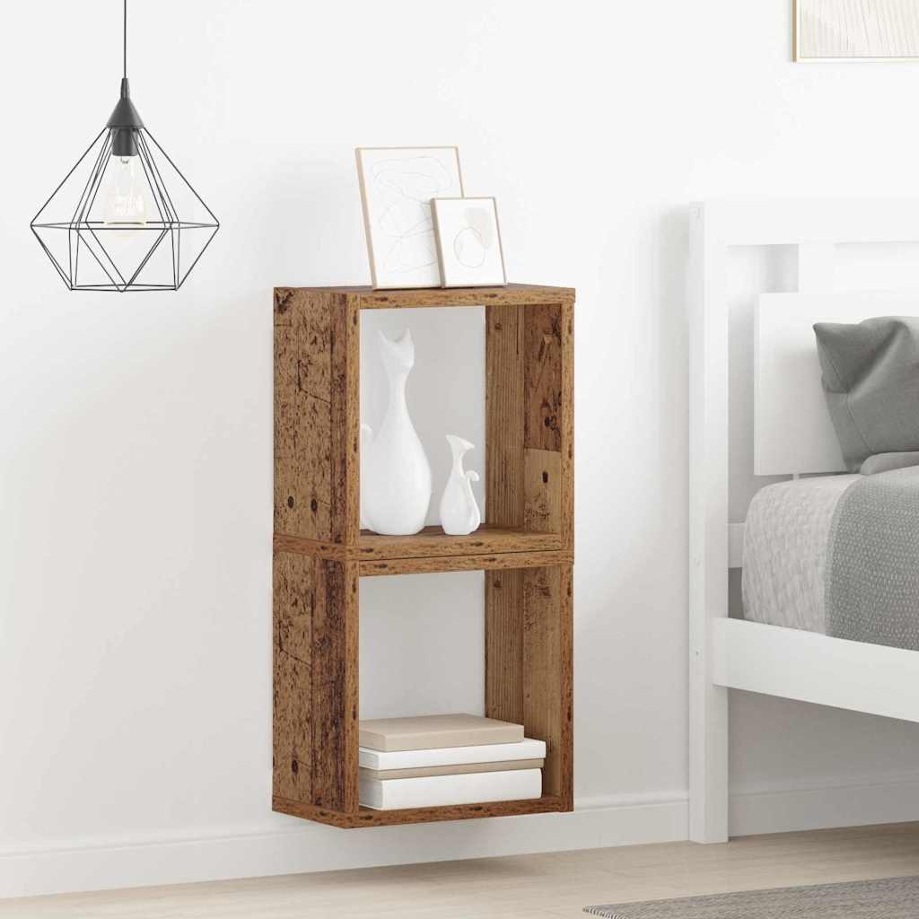 VidaXL Wandplank met plank Wandgemonteerd Oud Hout Bewerkt hout