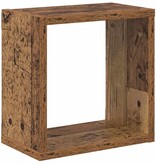 VidaXL Wandplank met plank Wandgemonteerd Oud Hout Bewerkt hout