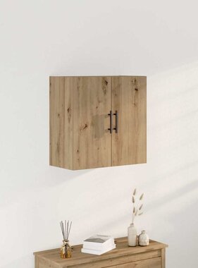 VidaXL Wandkast Artisan Eiken 60 x 31,5 x 60 cm Bewerkt hout