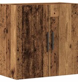 VidaXL Wandkast Wandgemonteerd Oud Hout 60 x 31,5 x 60 cm Bewerkt hout