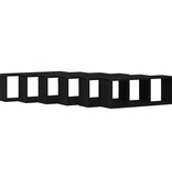 VidaXL Wandplanken 6 pcs Zwart eiken 60 x 15 x 23 cm Bewerkt hout