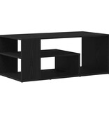 VidaXL Salontafel Zwart Eiken 100 x 50 x 40 cm Bewerkt hout