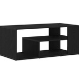 VidaXL Salontafel Zwart Eiken 100 x 50 x 40 cm Bewerkt hout