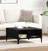 VidaXL Salontafel Zwart Eiken 60 x 60 x 30 cm