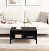 VidaXL Salontafel Zwart Eiken 60 x 60 x 30 cm