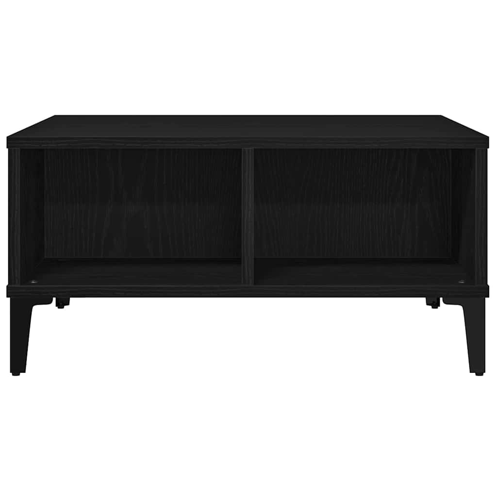 VidaXL Salontafel Zwart Eiken 60 x 60 x 30 cm