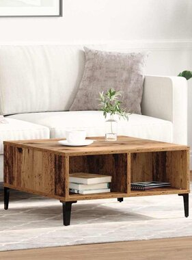 VidaXL Salontafel Oud Hout 60 x 60 x 30 cm
