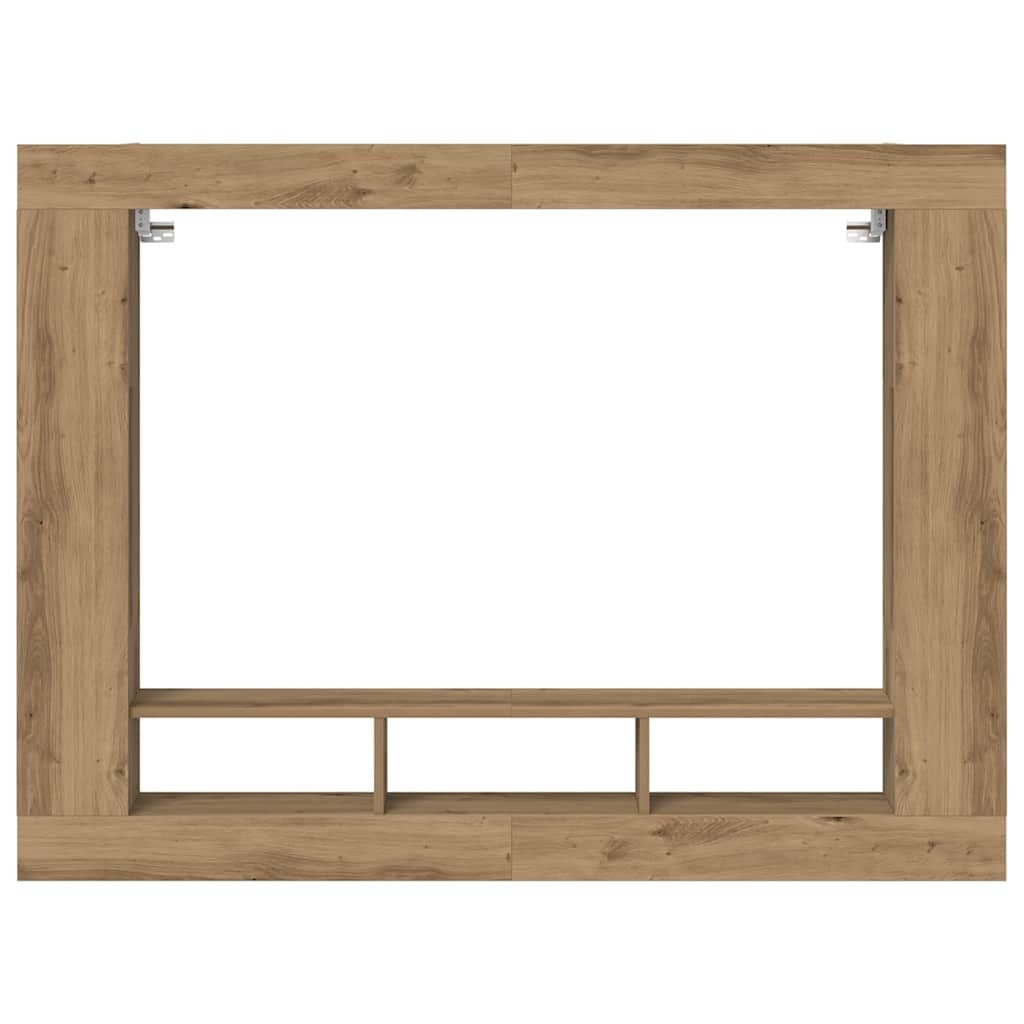 VidaXL TV-kast artisanaal eikenkleurig 152 x 22 x 113 cm Bewerkt hout