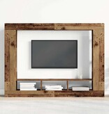 VidaXL TV-kast Wandgemonteerd Oud hout 152 x 22 x 113 cm Bewerkt hout