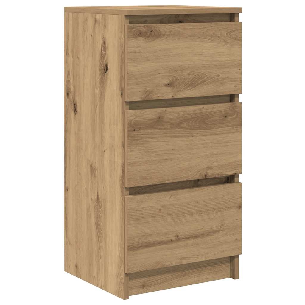 VidaXL Dressoir 37,5x35x76 cm bewerkt hout artisanaal eikenkleurig