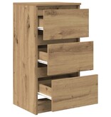 VidaXL Dressoir 37,5x35x76 cm bewerkt hout artisanaal eikenkleurig