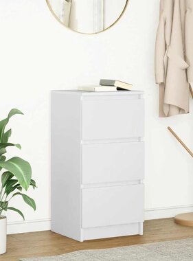 VidaXL Dressoir 37,5x35x76 cm bewerkt hout wit