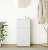 VidaXL Dressoir 37,5x35x76 cm bewerkt hout wit