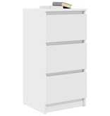 VidaXL Dressoir 37,5x35x76 cm bewerkt hout wit