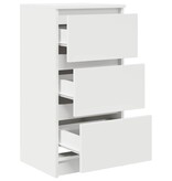 VidaXL Dressoir 37,5x35x76 cm bewerkt hout wit