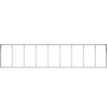 VidaXL Plantenbak 360x80x40 cm roestvrij staal