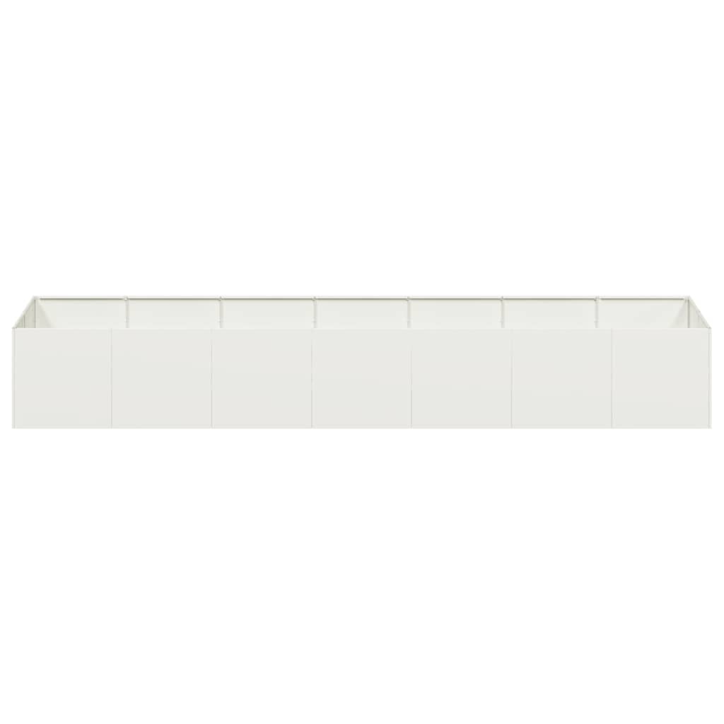 VidaXL Plantenbak 280x80x40 cm staal wit