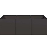 VidaXL Plantenbak 120x80x40 cm staal zwart