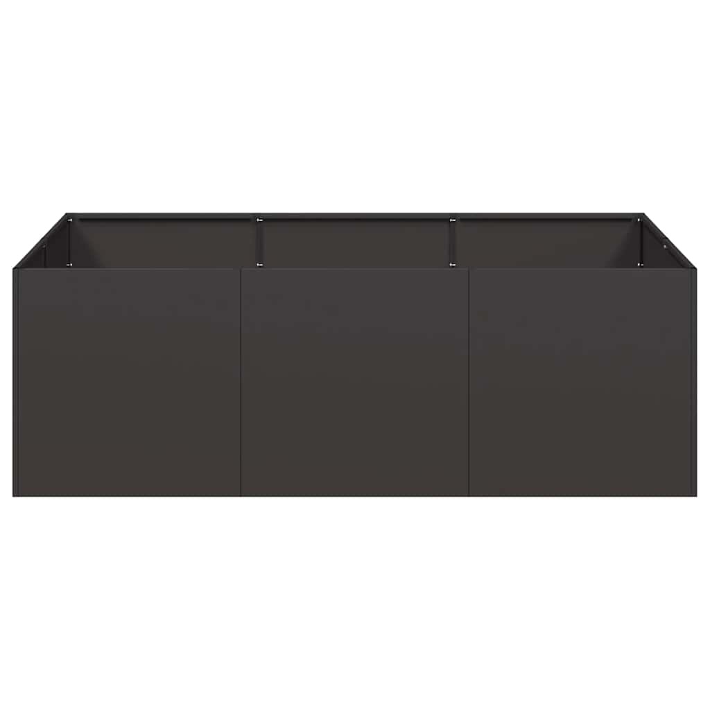 VidaXL Plantenbak 120x80x40 cm staal zwart