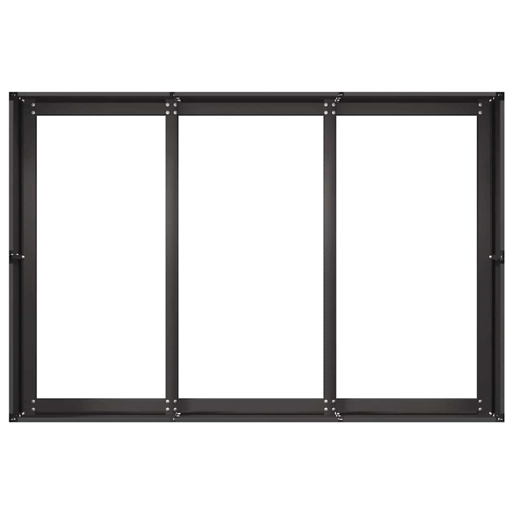 VidaXL Plantenbak 120x80x40 cm staal zwart