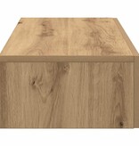 VidaXL Wandschap met lades 80x33x17 cm bewerkt hout artisanaal eiken