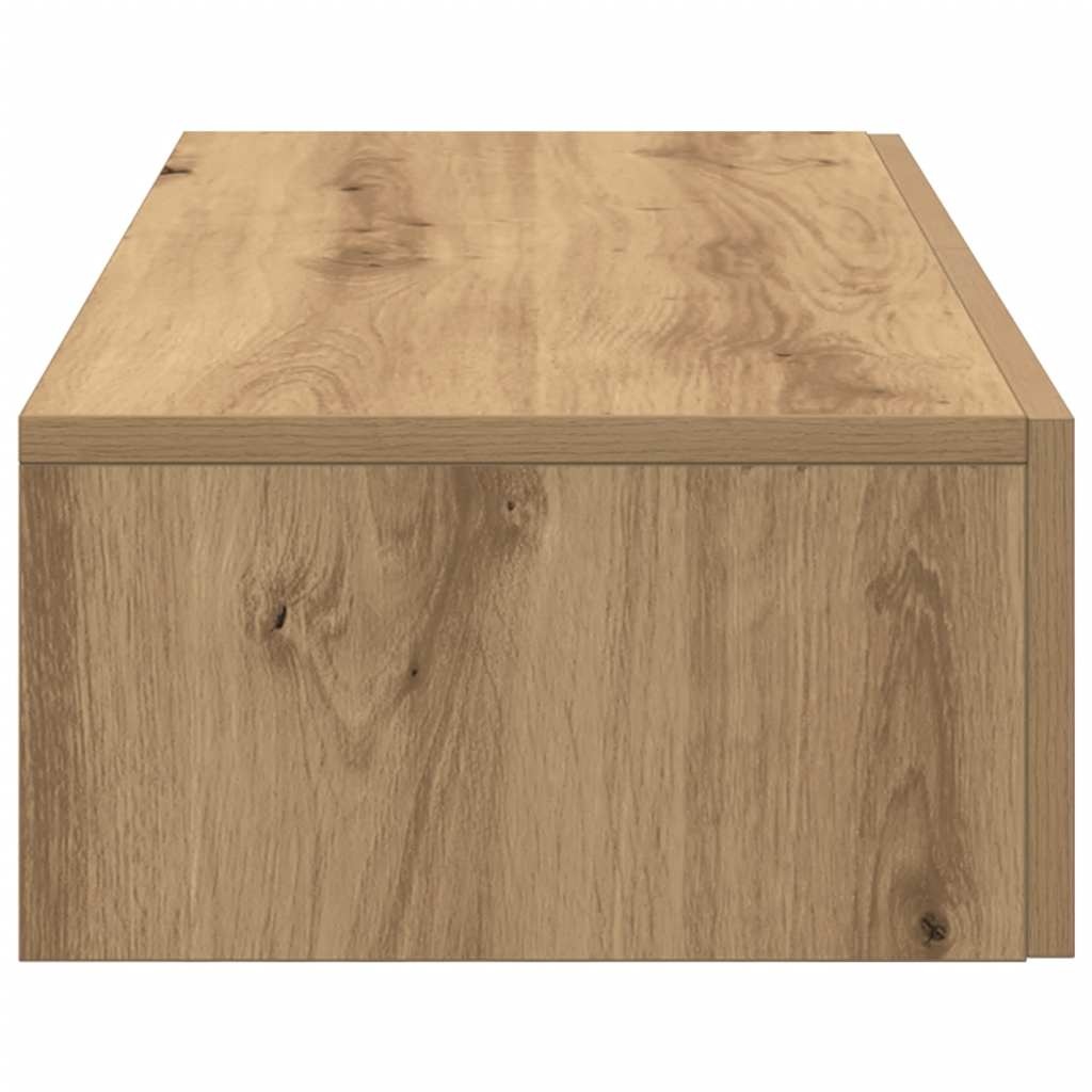 VidaXL Wandschap met lades 80x33x17 cm bewerkt hout artisanaal eiken