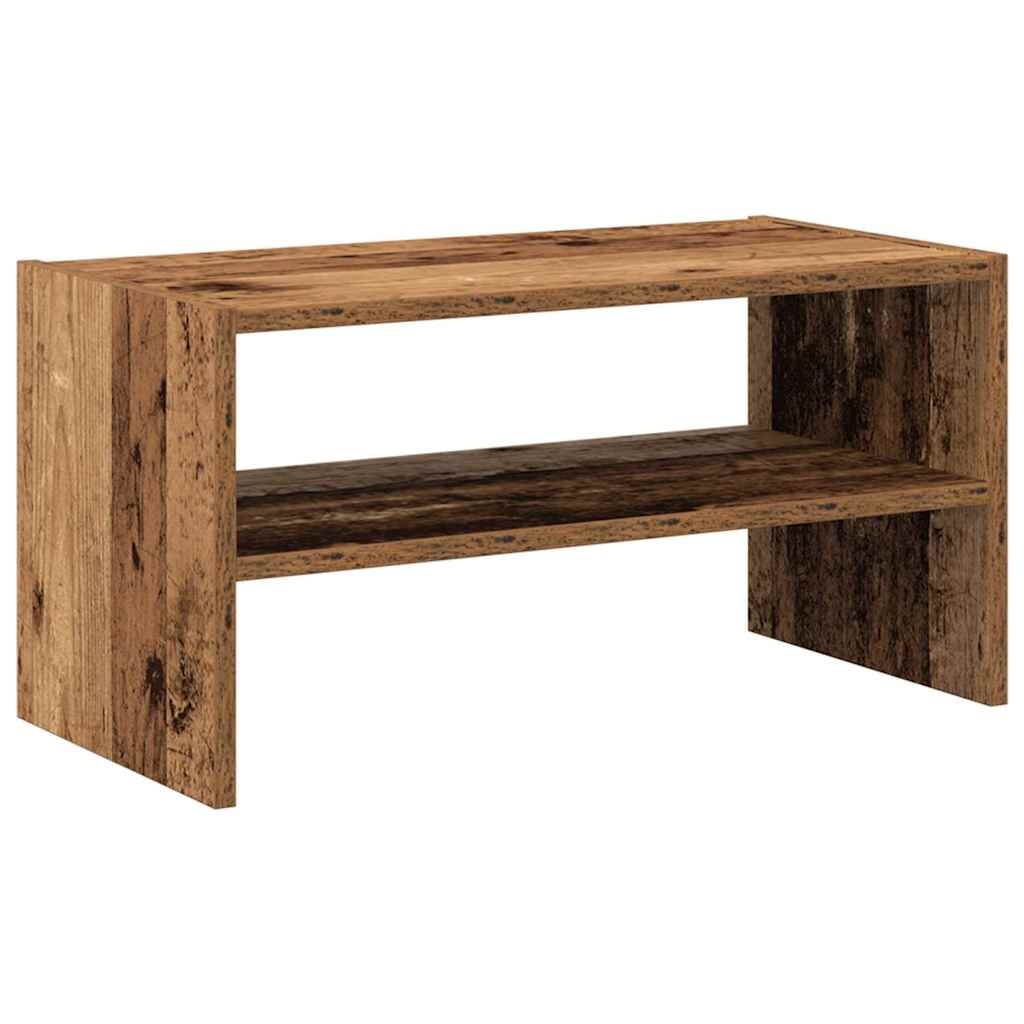 VidaXL Schoenenrek stapelbaar 60x30x30,5 cm oud houtkleurig