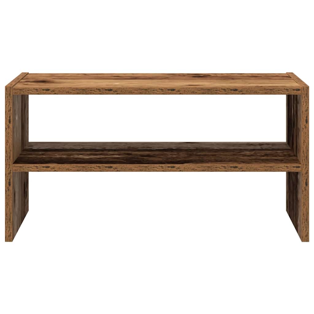 VidaXL Schoenenrek stapelbaar 60x30x30,5 cm oud houtkleurig