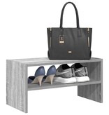 VidaXL Schoenenrek stapelbaar 60x30x30,5 cm grijs sonoma eikenkleurig