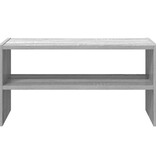 VidaXL Schoenenrek stapelbaar 60x30x30,5 cm grijs sonoma eikenkleurig