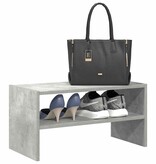 VidaXL Schoenenrek stapelbaar 60x30x30,5 cm betongrijs