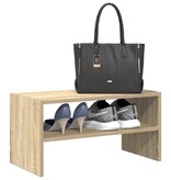 VidaXL Schoenenrek stapelbaar 60x30x30,5 cm sonoma eikenkleurig