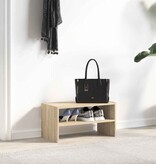VidaXL Schoenenrek stapelbaar 60x30x30,5 cm sonoma eikenkleurig
