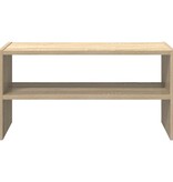 VidaXL Schoenenrek stapelbaar 60x30x30,5 cm sonoma eikenkleurig