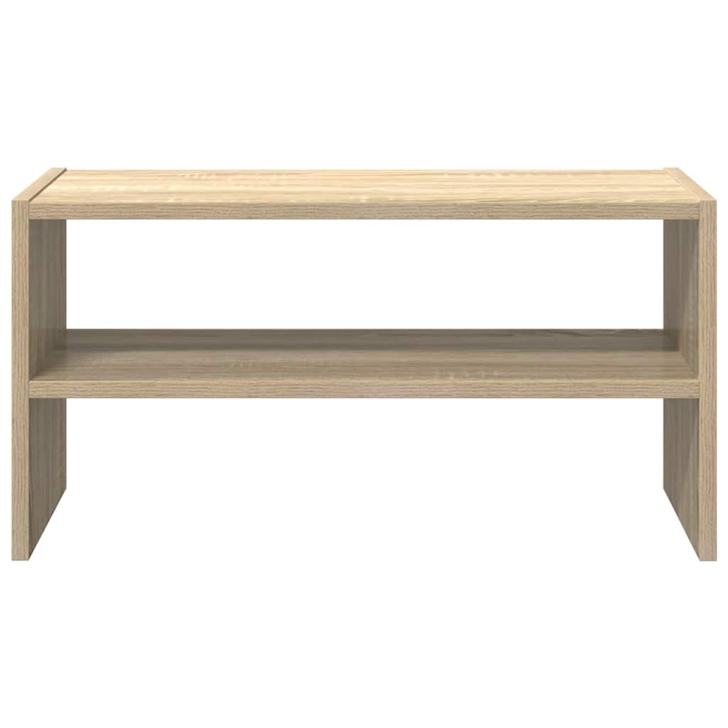 VidaXL Schoenenrek stapelbaar 60x30x30,5 cm sonoma eikenkleurig