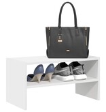 VidaXL Schoenenrek stapelbaar 60x30x30,5 cm wit